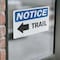 Signmission Trail (Left Arrow) Sign With Symbol, 7 in W x Rectangle, Vinyl Decal OS-2PACK-NS-D-57-L-18710 - alternate 2